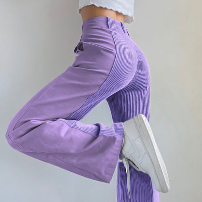 Casual Women's Corduroy Straight Pants