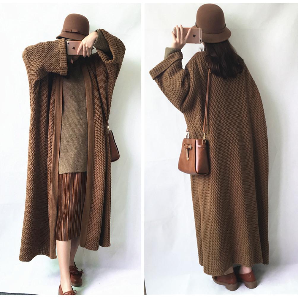 Plus Sizes Loose Knitting Women Overcoat-STYLEGOING