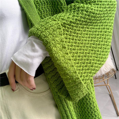 Plus Sizes Loose Knitting Women Overcoat-STYLEGOING