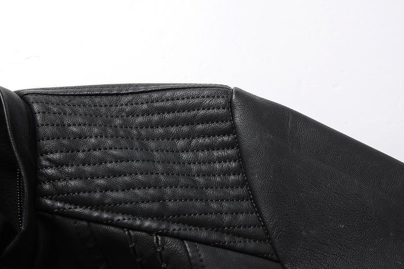 Fashion Turnover Collar Zipper Women PU Jacket