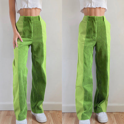 Casual Women's Corduroy Straight Pants
