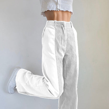 Casual Women's Corduroy Straight Pants