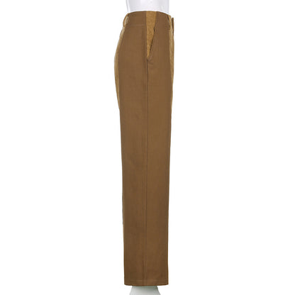 Casual Women's Corduroy Straight Pants