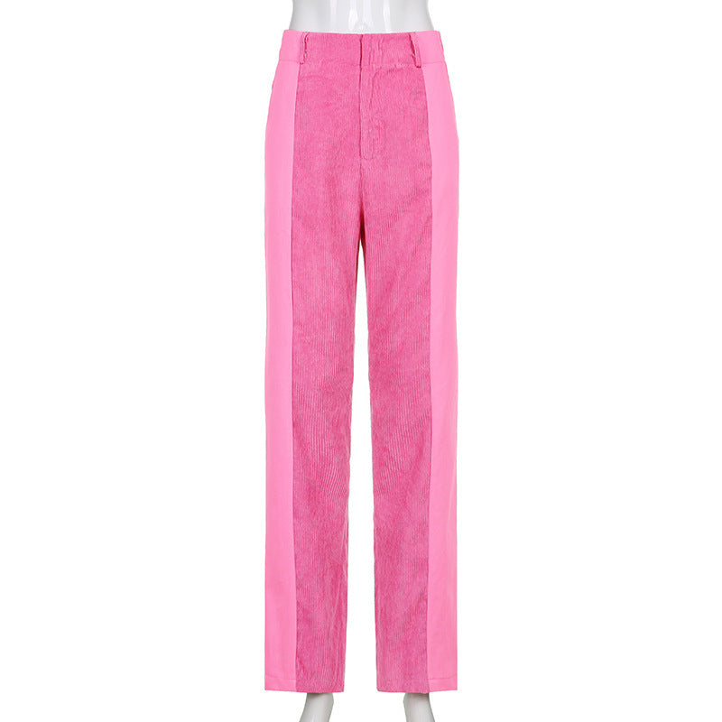 Casual Women's Corduroy Straight Pants