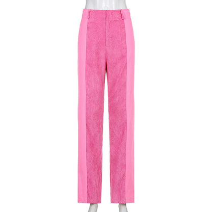 Casual Women's Corduroy Straight Pants