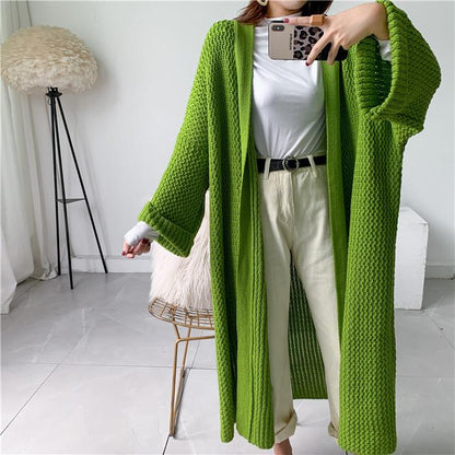 Plus Sizes Loose Knitting Women Overcoat-STYLEGOING