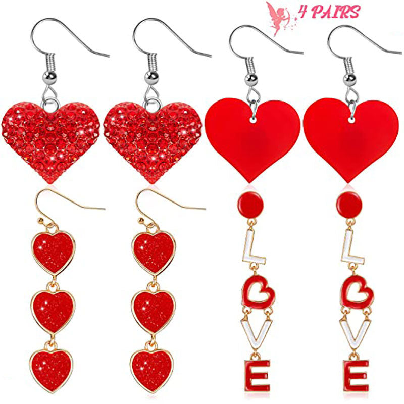 Lovely Love Design Women Earrings for Valentine's Day