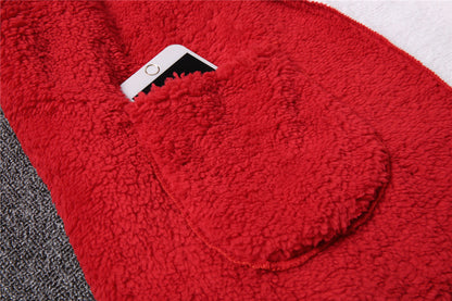 Fashion Women Warm Velvet Long Sleeves Overcoats
