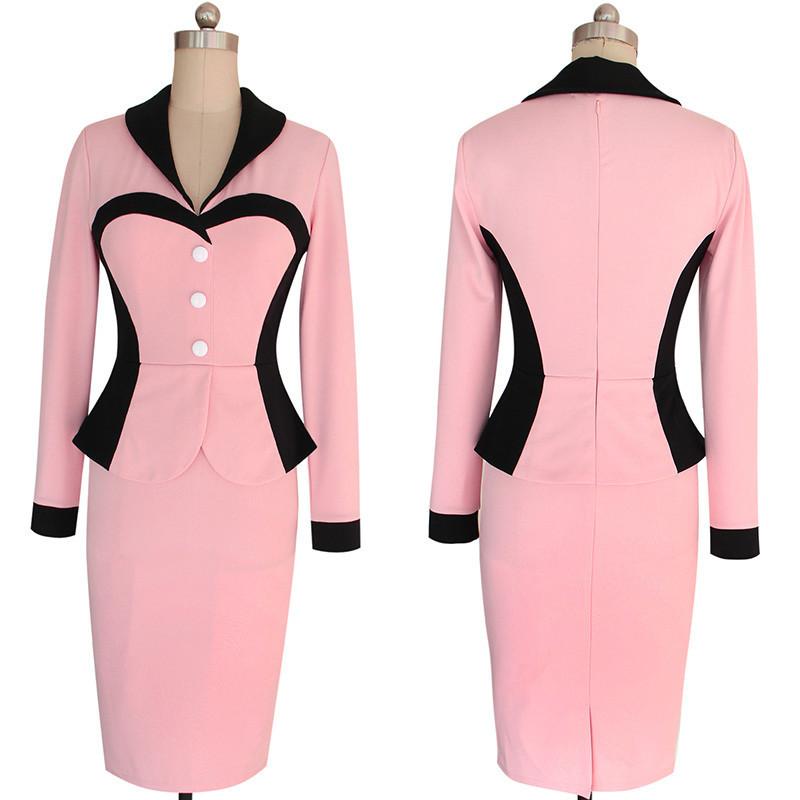 Sexy Fashion Long Sleeves Bodycon Dresses-STYLEGOING