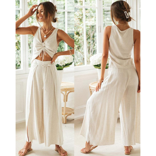 Fashion Drawstring Two Pieces Outfits-STYLEGOING