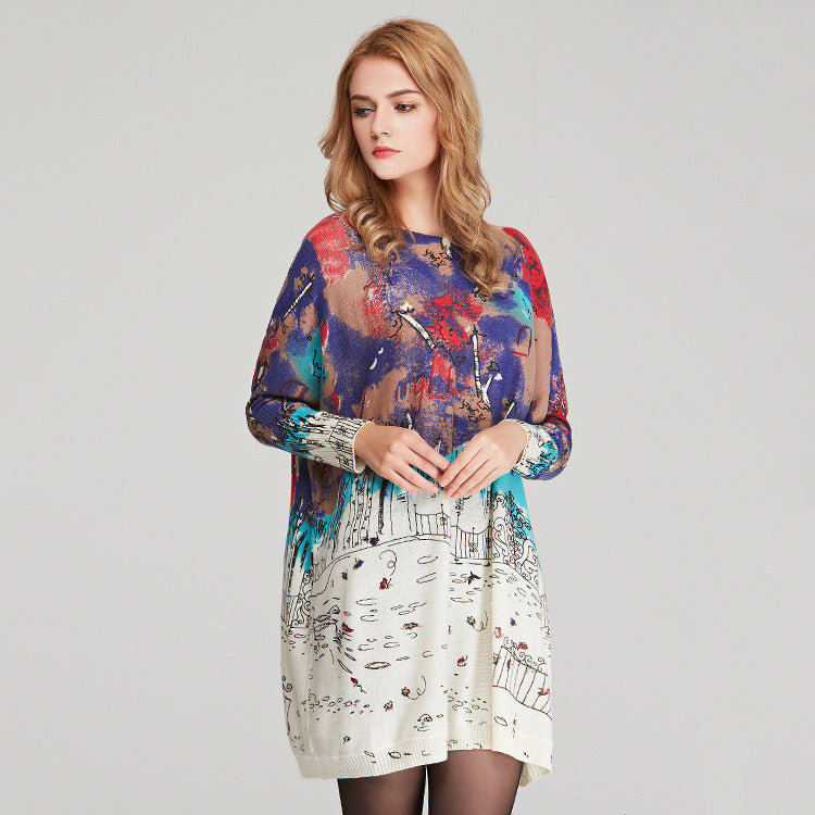 Plus Sizes Women Knitting Pullover Sweaters
