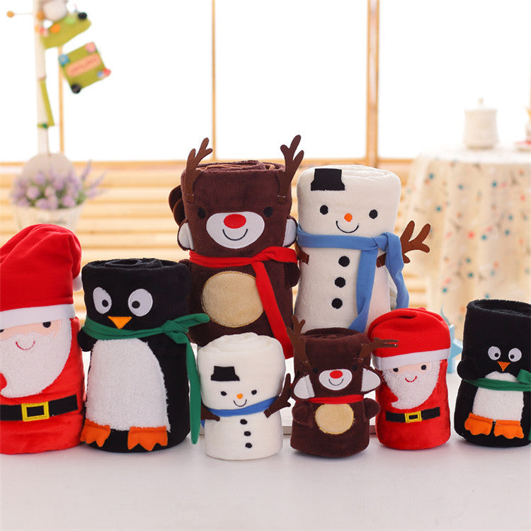 Cute Merry Christmas Double Fleece Blankets