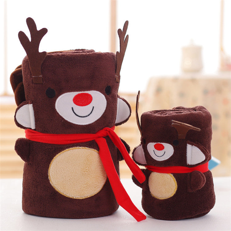 Cute Merry Christmas Double Fleece Blankets