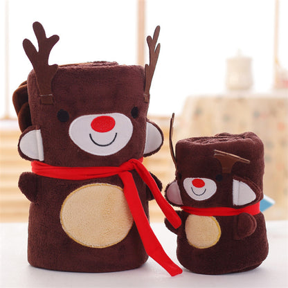 Cute Merry Christmas Double Fleece Blankets
