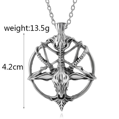Vintage Skull Pan Sheep‘s Head Design Long Sweater Chains