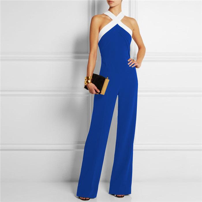Sexy Backless Slim Waist Women Jumpsuits-STYLEGOING