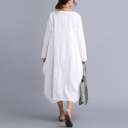 Casual Plus Sizes Long Cozy Women Dresses-STYLEGOING