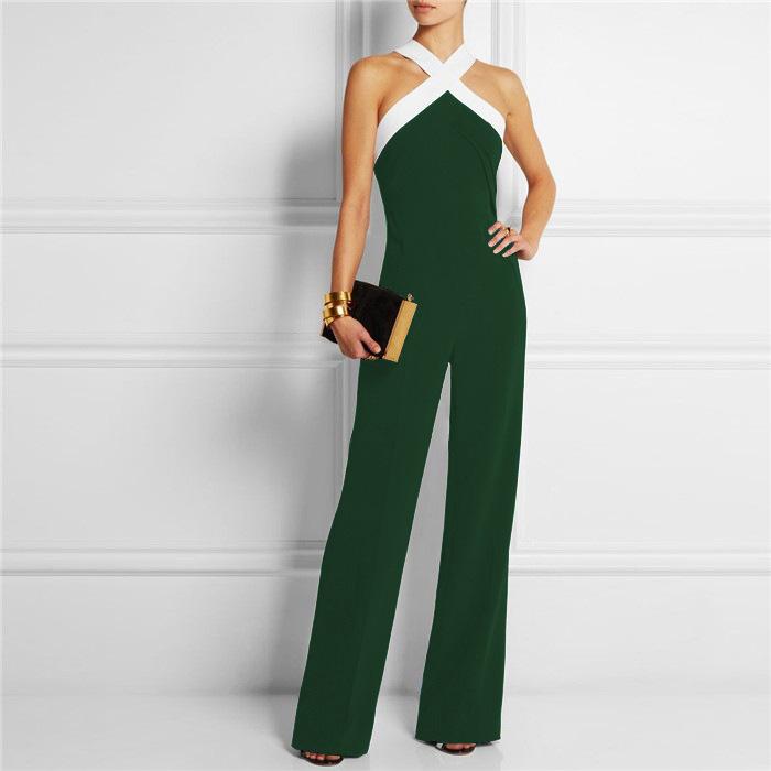 Sexy Backless Slim Waist Women Jumpsuits-STYLEGOING