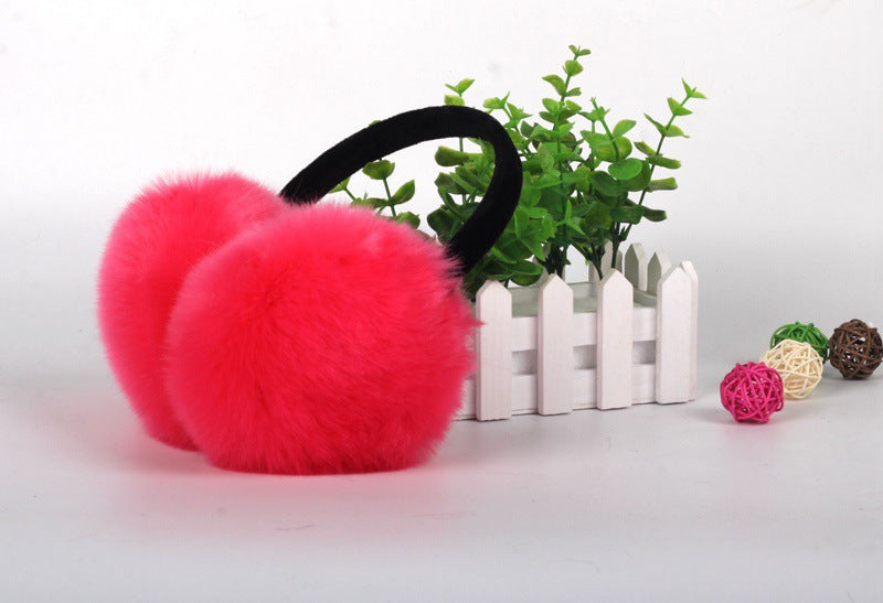 Winter Ear Warmer Artifical Fox Fur Earmuffs