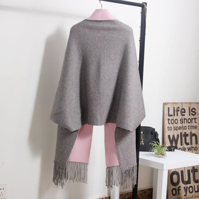 Women Tassels Bat Knitting Overcoat Cardigans