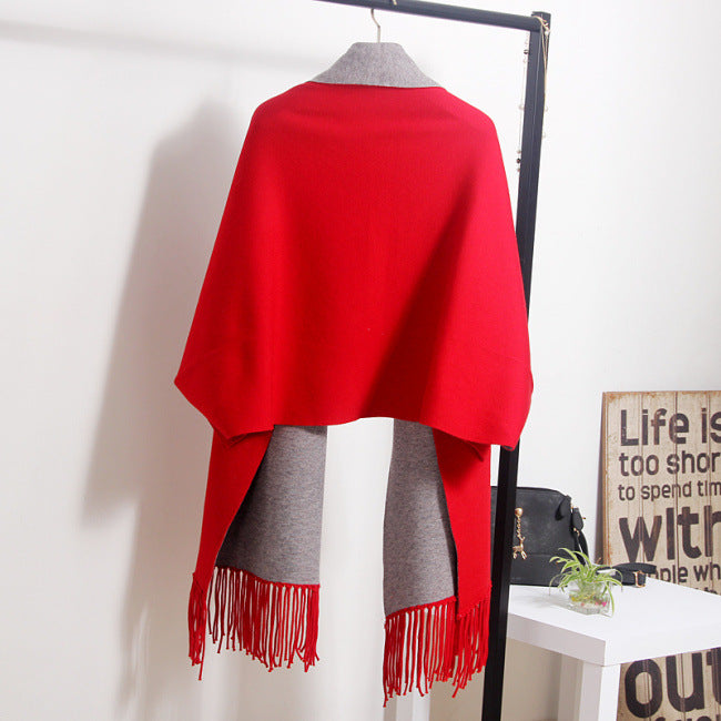 Women Tassels Bat Knitting Overcoat Cardigans