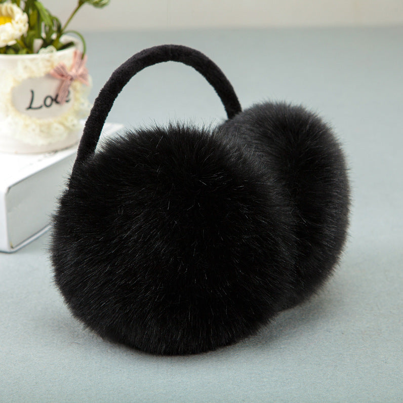 Warm Artifical Fox Fur Ear Gloves Earmuffs