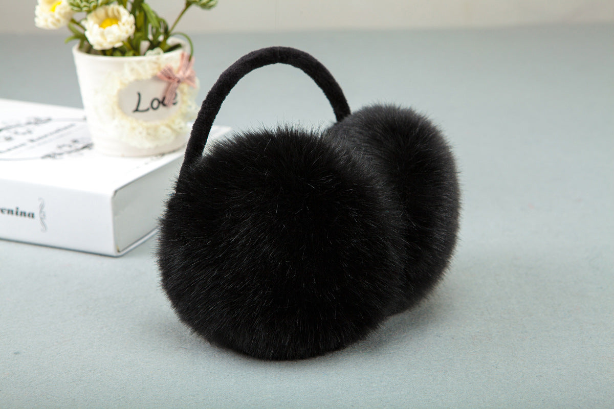 Warm Artifical Fox Fur Ear Gloves Earmuffs