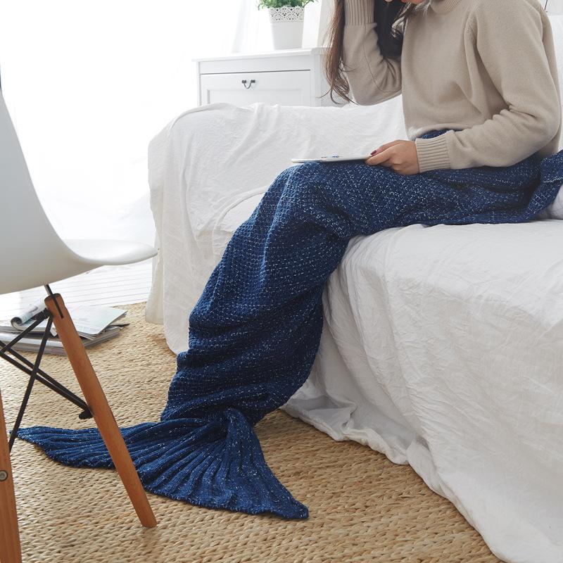 Knitting Mermaid Blanket--Free Shipping at meselling99