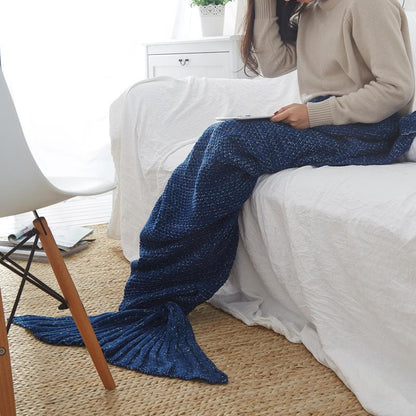 Knitting Mermaid Blanket--Free Shipping at meselling99