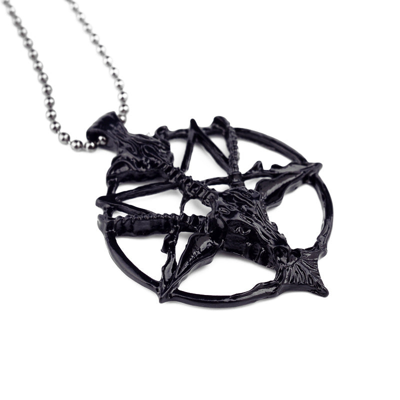 Vintage Skull Pan Sheep‘s Head Design Long Sweater Chains