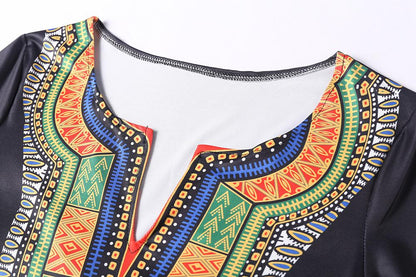 Women Summer Floral Print Short Dresses-STYLEGOING
