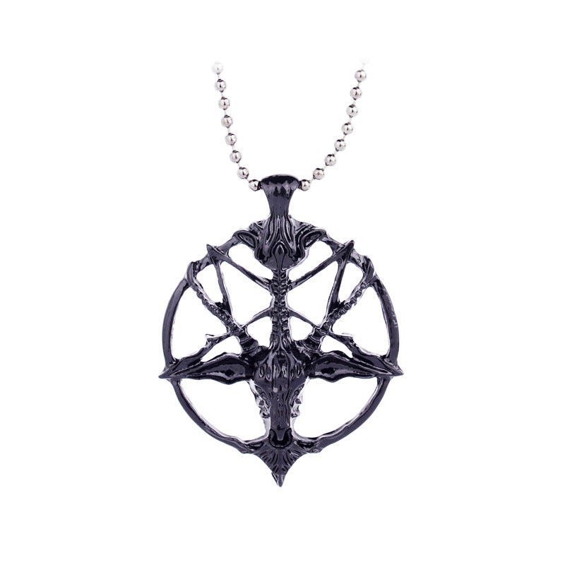 Vintage Skull Pan Sheep‘s Head Design Long Sweater Chains