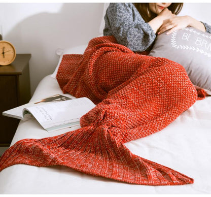 Knitting Mermaid Blanket--Free Shipping at meselling99