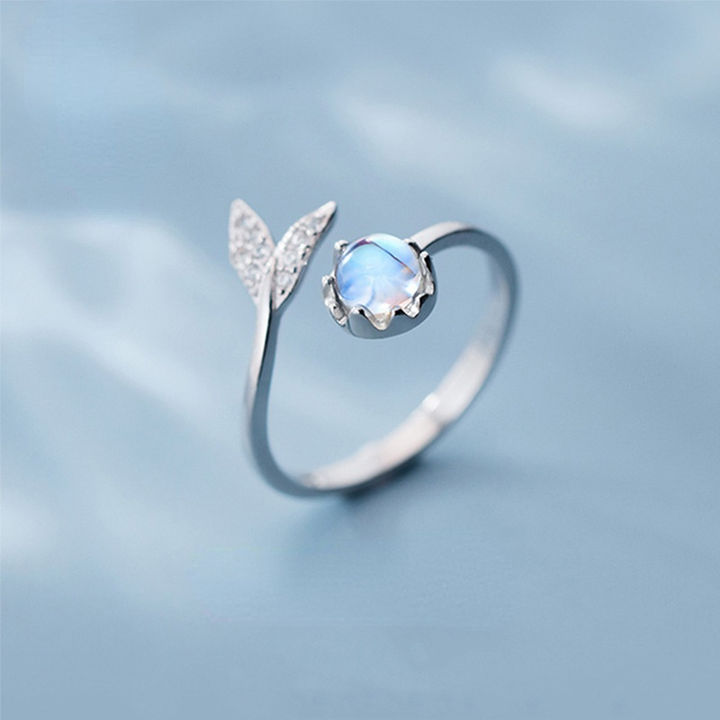 Fishtail Design Sterling Silver Rings for Women