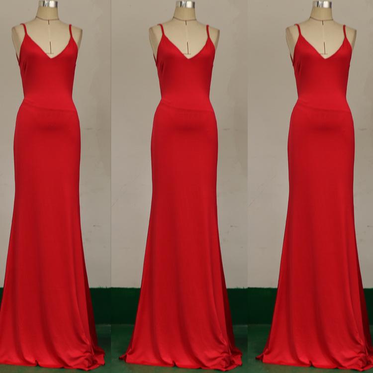 Sexy Sleevess Backless Long Party Dresses-STYLEGOING