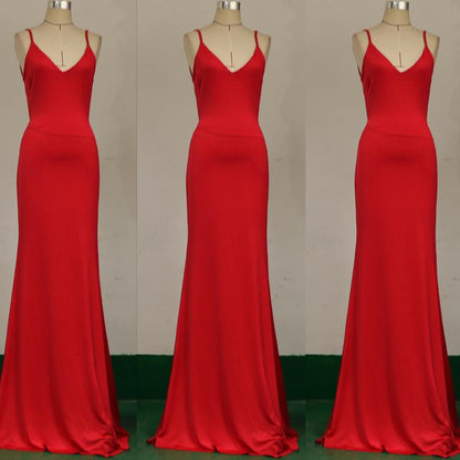Sexy Sleevess Backless Long Party Dresses-STYLEGOING