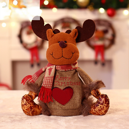Linen Satan Claus Christmas Eve Peaceful Fruit Bag