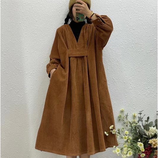 Vintage Plus Sizes High Waist Cozy Dresses