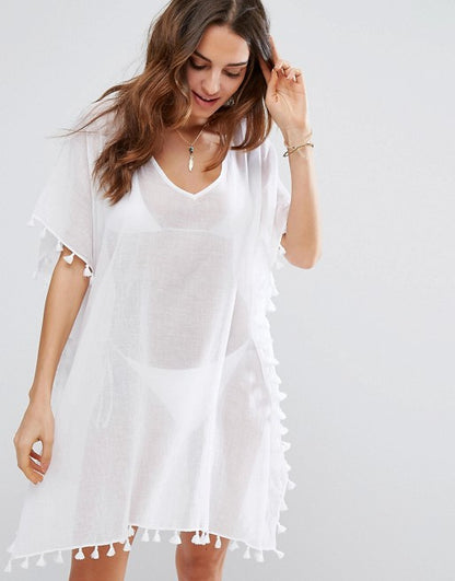 Sexy Chiffon Tassels Beach Bikini Cover Ups