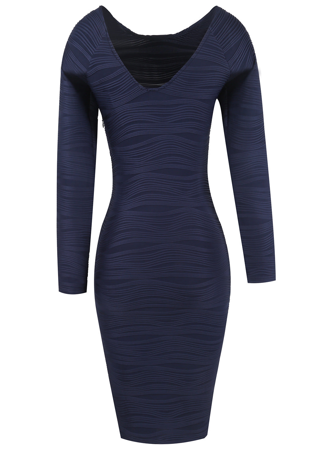 Women Long Sleeves Elastic Sexy Bodycon Dresses