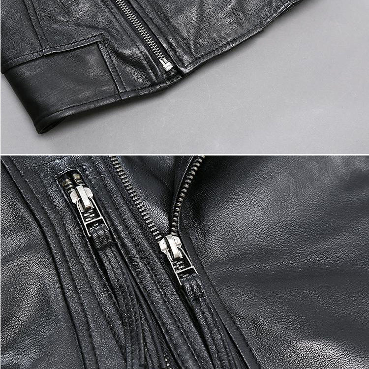 Cool Sheep Skin Motorcycle Short Jackets for Women