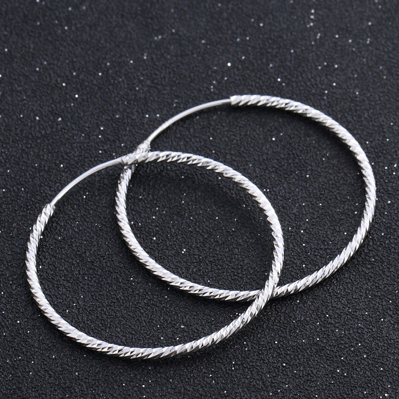Fashion Sterling Silver Hoop Earrings for Women