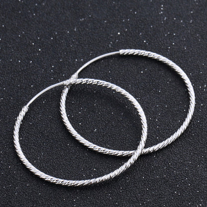 Fashion Sterling Silver Hoop Earrings for Women