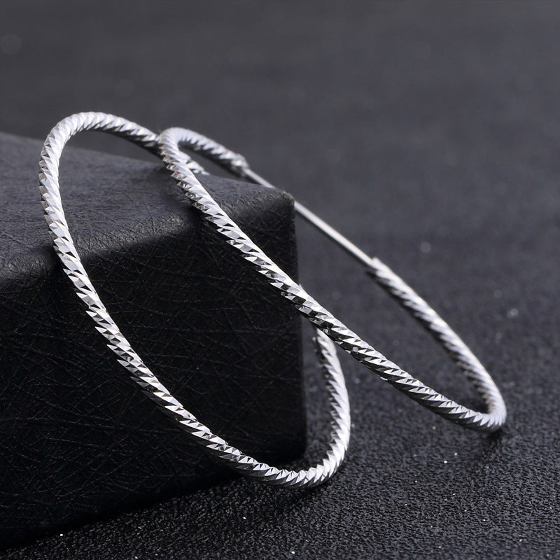 Fashion Sterling Silver Hoop Earrings for Women