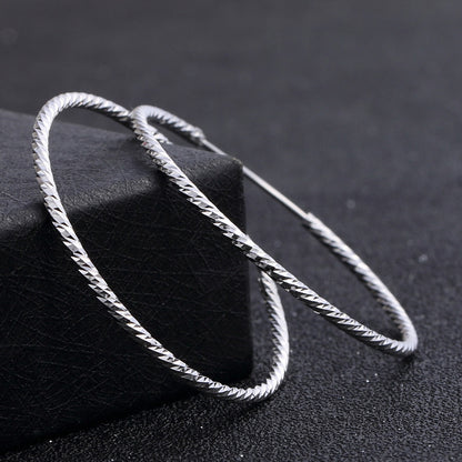 Fashion Sterling Silver Hoop Earrings for Women