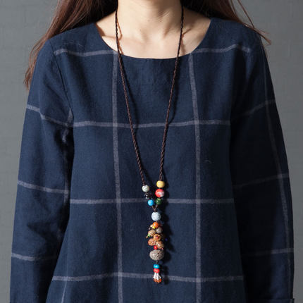 Vintage Cotton Linen Women Dresses