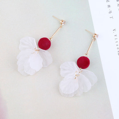 Fashion Petal Designed Acrylic Women Earrings