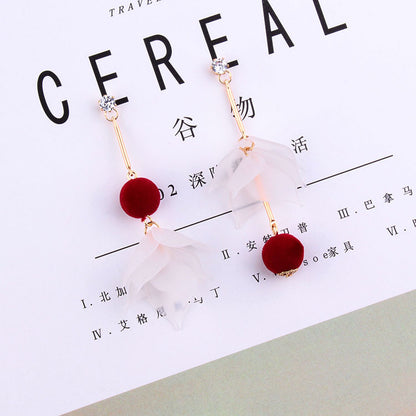 Fashion Petal Designed Acrylic Women Earrings