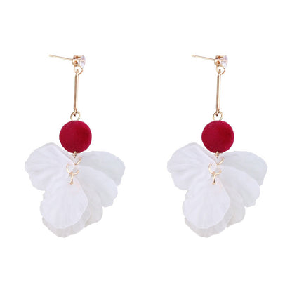 Fashion Petal Designed Acrylic Women Earrings