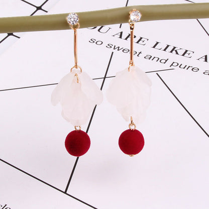 Fashion Petal Designed Acrylic Women Earrings